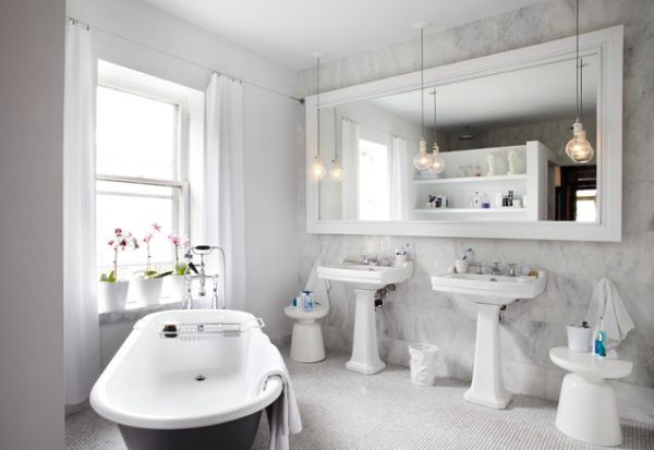 13 bagni moderni e classici di colore bianco1