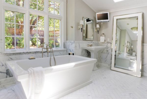 13 bagni moderni e classici di colore bianco2
