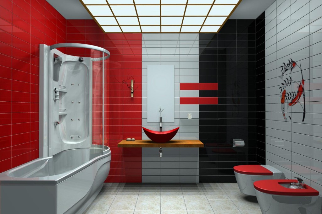 Bagno rosso e nero1