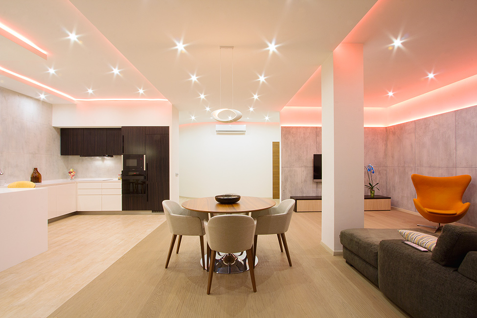 Cambiare l'umore di un Appartamento attraverso la illuminazione