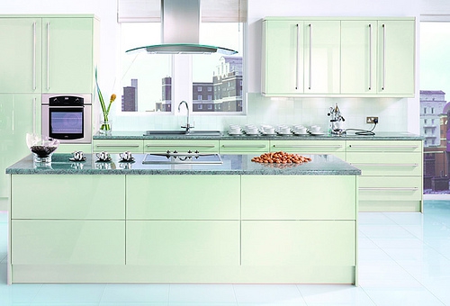 Scegli il colore verde-menta in cucina8