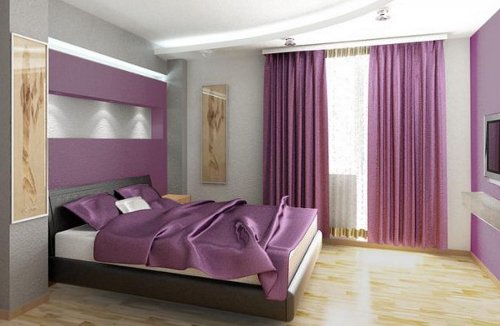 Come combinare le pareti in colore viola idee pratiche Tonalità grigio per pareti