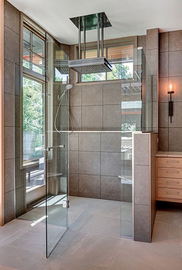 30 idee di docce contemporanee per il vostro bagno 16