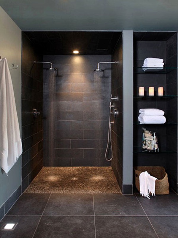 30 idee di docce contemporanee per il vostro bagno 17