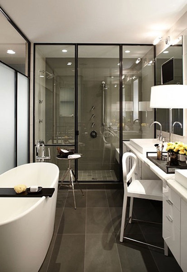 30 idee di docce contemporanee per il vostro bagno 22