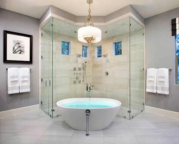 30 idee di docce contemporanee per il vostro bagno 25