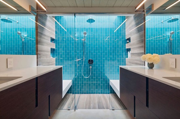 30 idee di docce contemporanee per il vostro bagno 9
