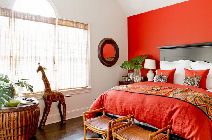 Colore rosso in ambienti classici e moderni 2