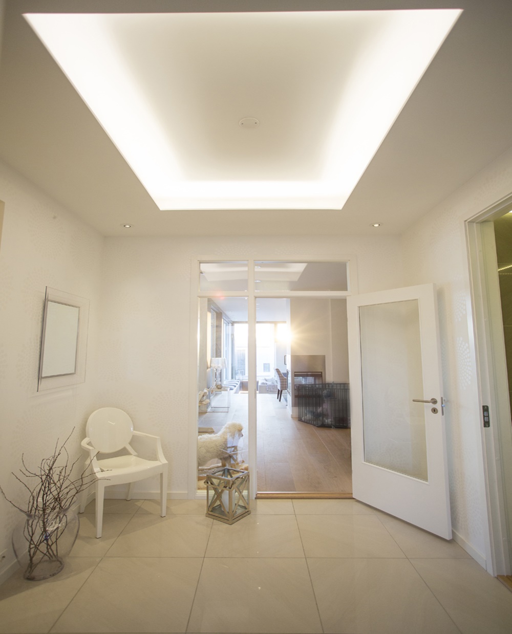 Illuminazione con strisce led per controsoffitto Illuminazione led controsoffitto