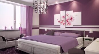 Come combinare le pareti in colore viola