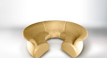 Divano Moderno Riunito nella Collezione Curvy